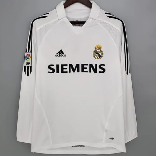 2005-2006 RMA Home Long Sleeve Retro Soccer Jersey