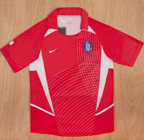2002 Korea Home Retro Soccer Jersey