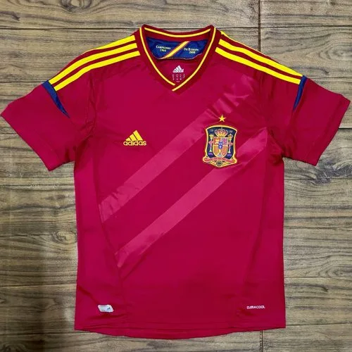 2012 Spain Home Retro Soccer Jersey