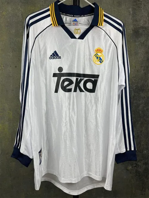 1998-2000 RMA Home Long Sleeve Retro Soccer Jersey