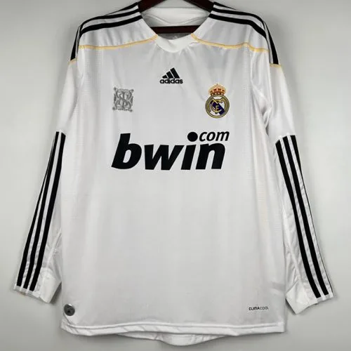 2009-2010 RMA Home Long Sleeve Retro Soccer Jersey