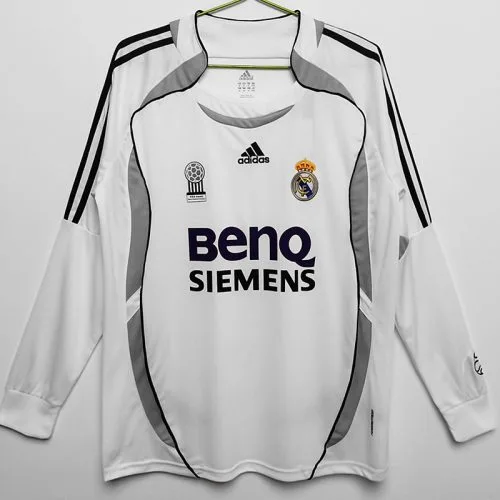 2006-2007 RMA Home Long Sleeve Retro Soccer Jersey