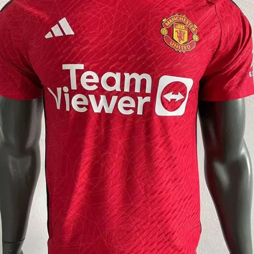 23-24 Man Utd Home Player Version Soccer Jersey