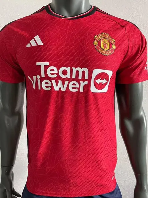 23-24 Man Utd Home Player Version Soccer Jersey