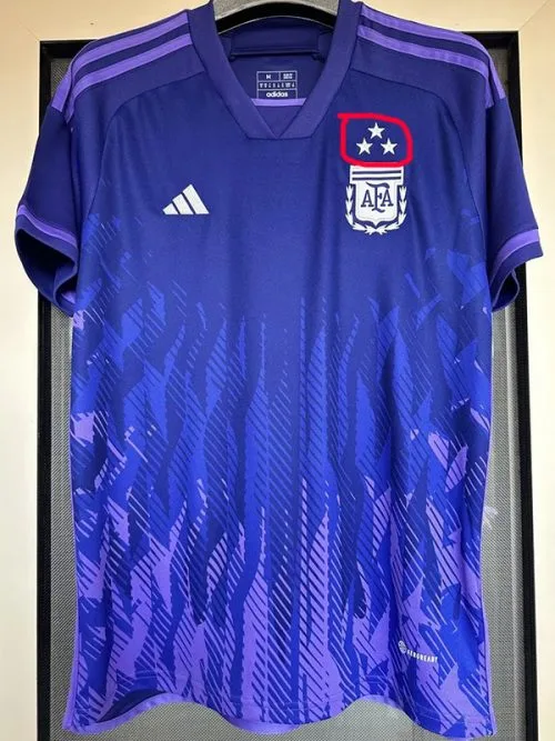 22-23 Argentina Away 3 Stars Fans Soccer Jersey