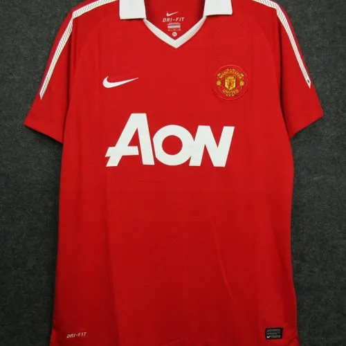 2010-2011 Man Utd Home Retro Soccer Jersey