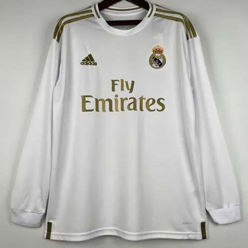 2019-2020 RMA Home Long Sleeve Retro Soccer Jersey