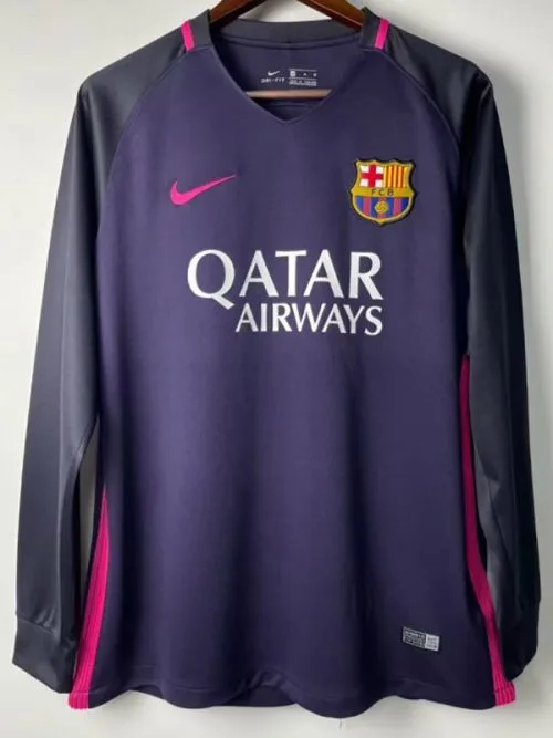 2016-2017 BAR Away Long Sleeve Retro Soccer Jersey