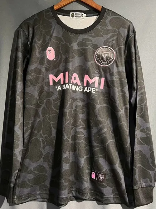 23-24 Inter Miami Black Joint Edition Long Sleeve Soccer Jersey
