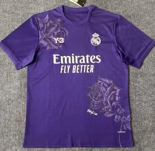 23-24 RMA Y-3 Purple Fans Soccer Jersey