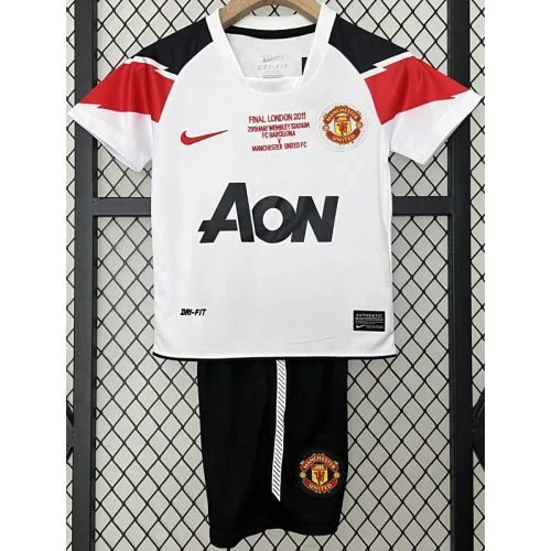 2010-2011 Man Utd Away Kids Retro Soccer Jersey
