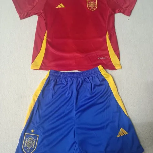 24-25 Spain Home Kids Soccer Jersey