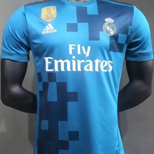2017-2018 RMA Third Player Version  Retro Soccer Jersey