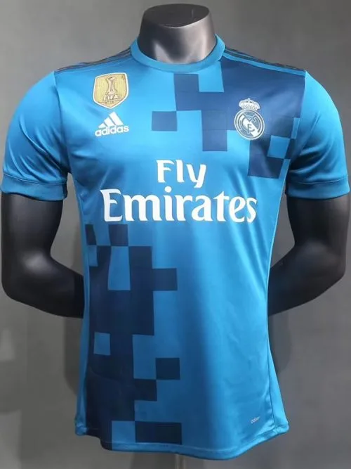 2017-2018 RMA Third Player Version  Retro Soccer Jersey