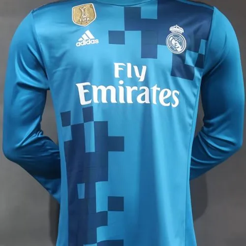 2017-2018 RMA Third Player Version  Long Sleeve Retro Soccer Jersey