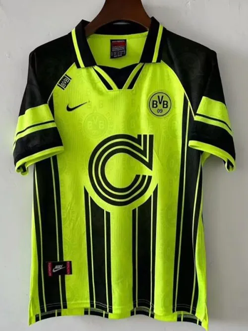 1996-1997 Dortmund UCL Home Retro Soccer Jersey