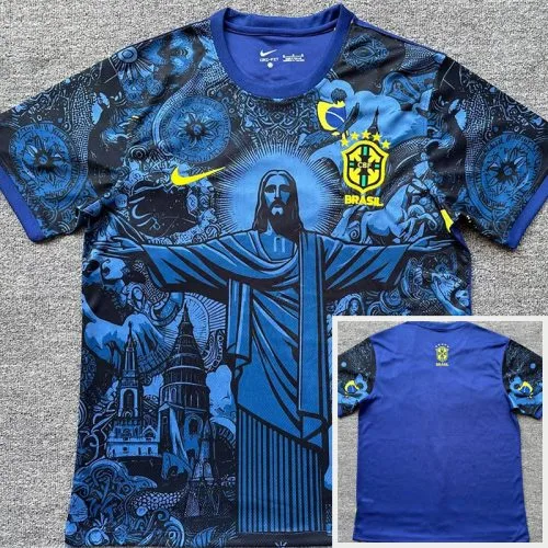 24-25 Brazil Blue Special Edition Fans Soccer Jersey