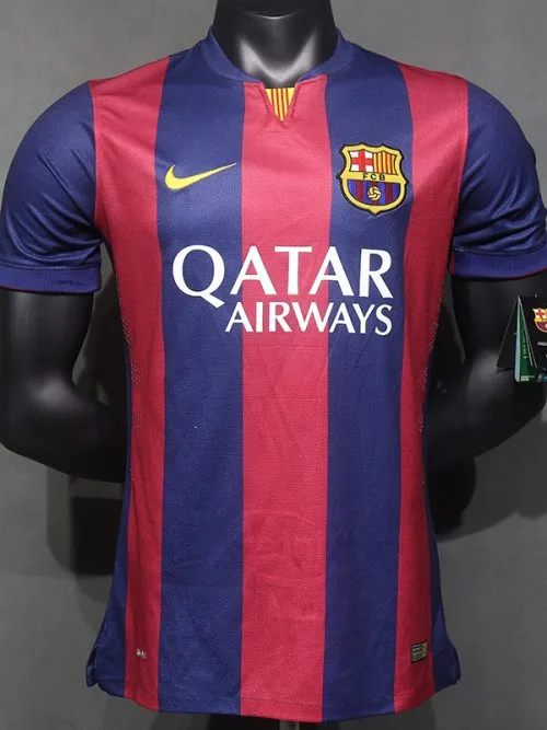 2014-2015 BAR Home Player Version  Retro Soccer Jersey