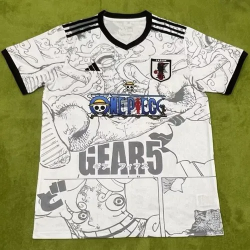 24-25 Japan White ONEPECE Special Edition Fans Soccer Jersey