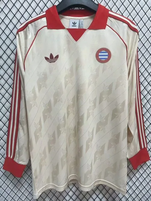 24-25 Bayern Yellow Special Retro Edition Long Sleeve Soccer Jersey
