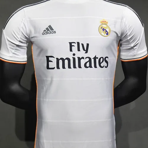 2013-2014 RMA Home Player Version  Retro Soccer Jersey