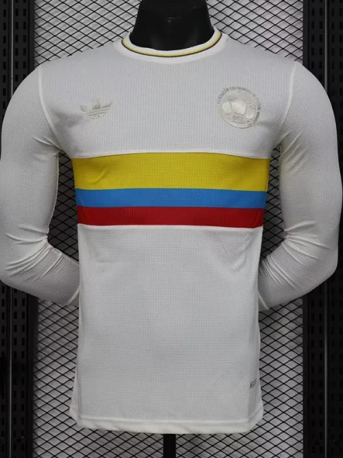 2024 Colombia 100th Anniversary Long Sleeve Player Version Soccer Jersey
