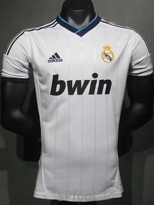 2012-2013 RMA Home Player Version  Retro Soccer Jersey