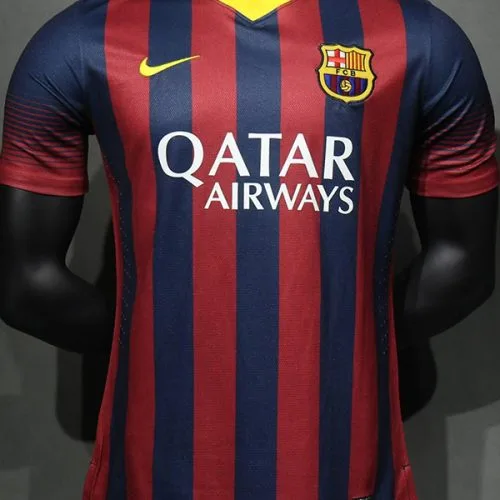 2013-2014 BAR Home Player Version  Retro Soccer Jersey