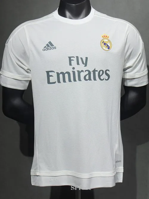 2015-2016 RMA Home Player Version  Retro Soccer Jersey