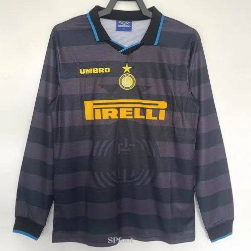 1997-1998 INT Away Long Sleeve Retro Soccer Jersey