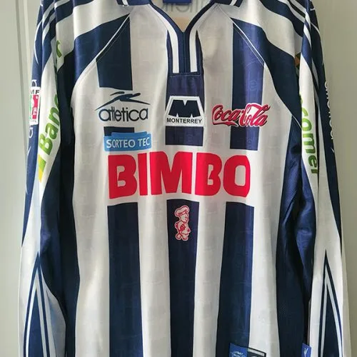 1999-2000 Monterrey Home Long Sleeve Retro Soccer Jersey