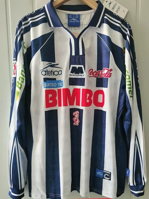 1999-2000 Monterrey Home Long Sleeve Retro Soccer Jersey
