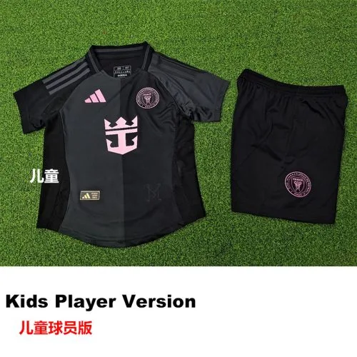 25-26 Inter Miami Away Kids Player Version Soccer Jersey