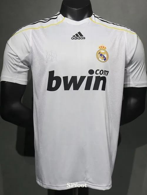 2009-2010 RMA Home Player Version  Retro Soccer Jersey