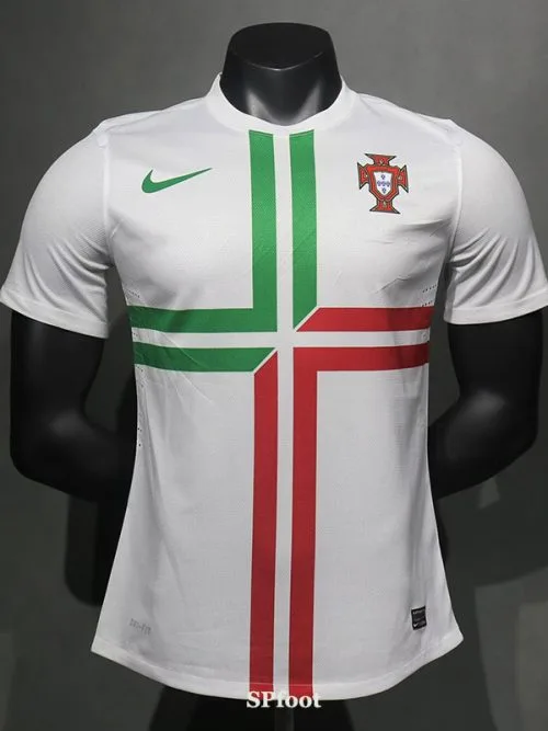 2012 Portugal Away Player Version  Retro Soccer Jersey