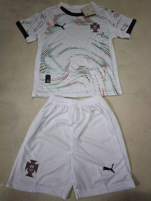 25-26 Portugal Away Kids Soccer Jersey