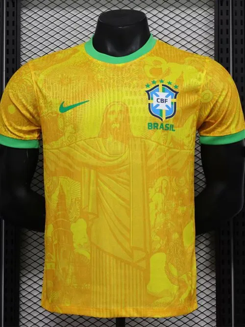 25-26 Brazil Yellow Special Edition Player Version Soccer Jersey