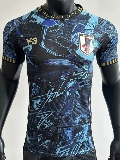 25-26 Japan Black Blue Special Edition Player Version Soccer Jersey (Y-3)