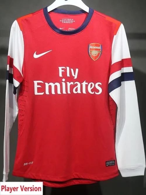 2012-2013 ARS Home Player Version  Long Sleeve Retro Soccer Jersey