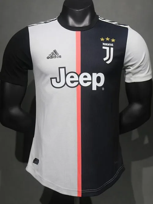 2019-2020 JUV Home Player Version  Retro Soccer Jersey