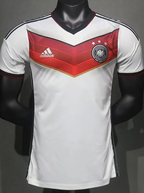 2014 Germany Home Player Version  Retro Soccer Jersey