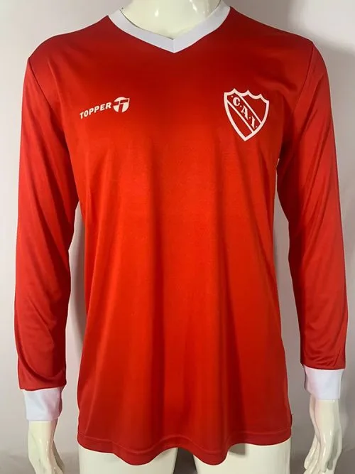 1982-1985 CA Independiente Red Long Sleeve Retro Soccer Jersey