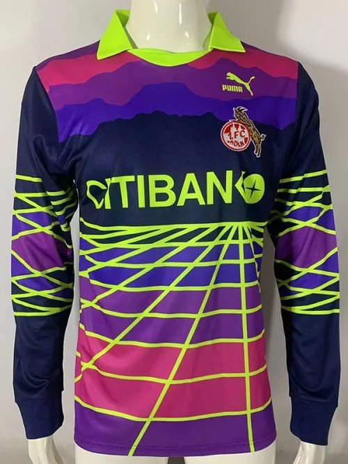 1992 koln Goalkeeper Long Sleeve Retro Soccer Jersey