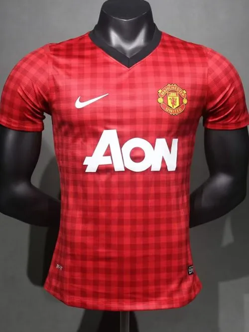 2012-2013 Man Utd Home Player Version  Retro Soccer Jersey