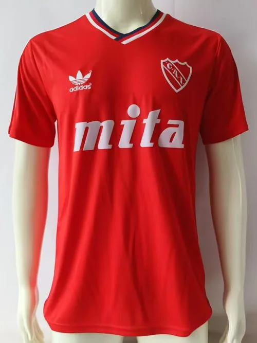 1989-1990 CA Independiente Red Retro Soccer Jersey