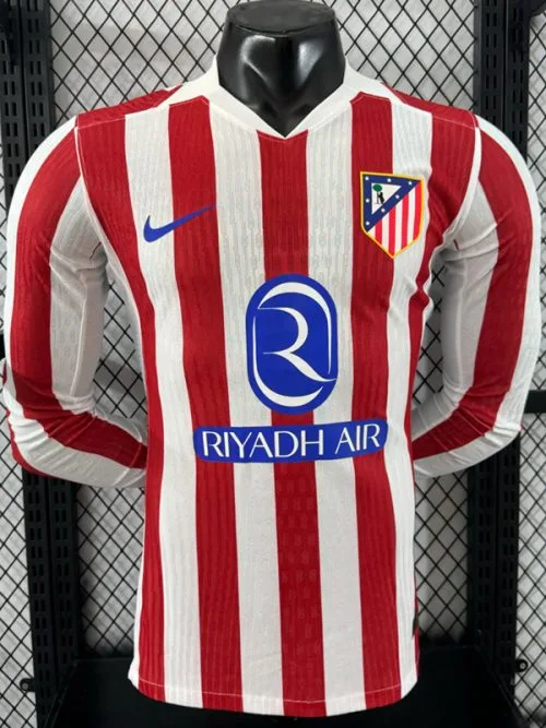 25-26 ATM Home Long Sleeve Player Version Soccer Jersey