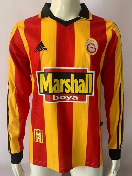1999-2000 Galatasaray Home Long Sleeve Retro Soccer Jersey
