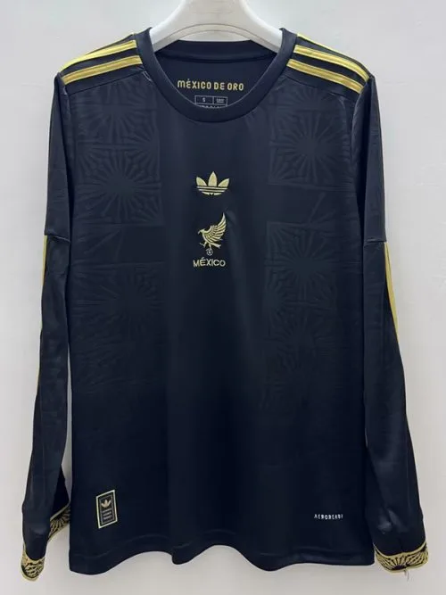 25-26 Mexico Gold Cup Black Long Sleeve Soccer Jersey
