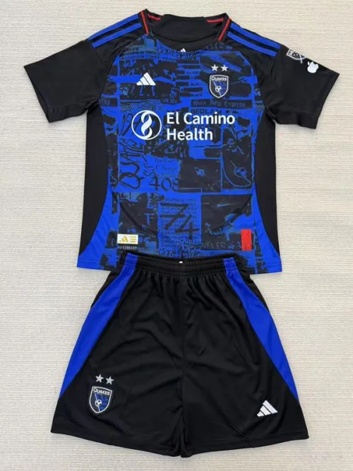 25-26 San Jose Earthquakes Home Kids Soccer Jersey