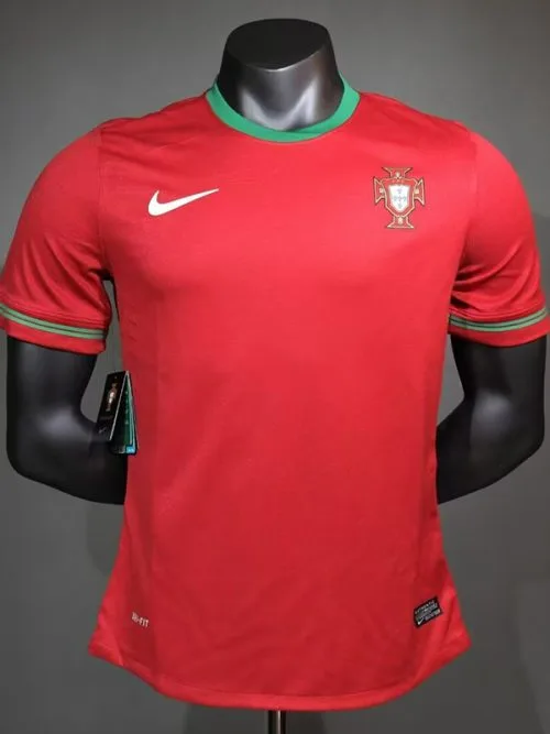 2012 Portugal Home Player Version  Retro Soccer Jersey